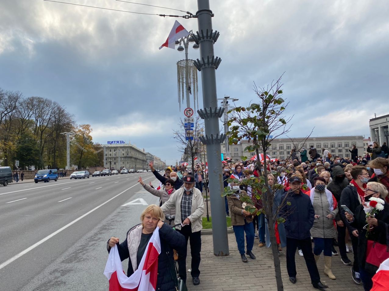 У Мінску да Маршу пенсіянераў далучыліся студэнты