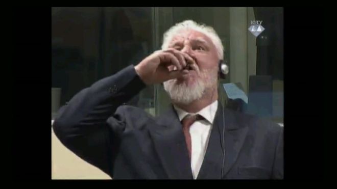 У Гаагскім трыбунале харвацкі генерал прыняў атруту