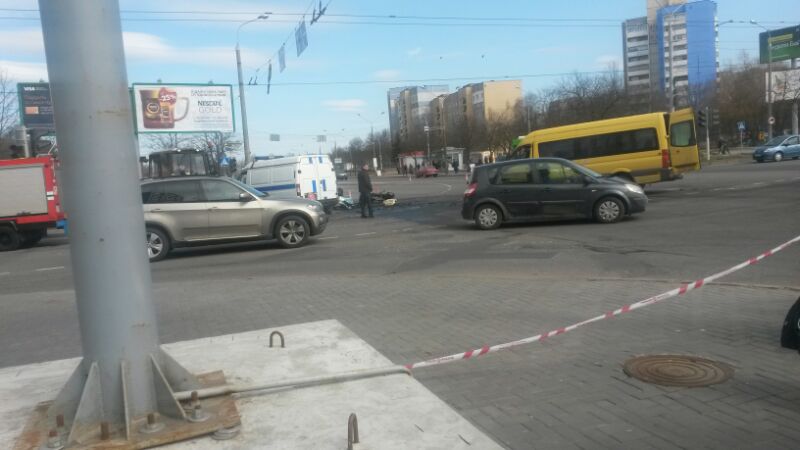 Страшная аварыя на Лагойскім тракце ў Мінску — два чалавекі загінулі (фотафакт)