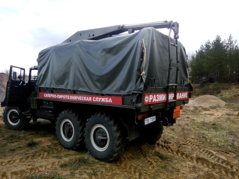 Авіябомбу, знойдзеную пры зносе "Белэкспа", узарвалі на Барысаўскім палігоне