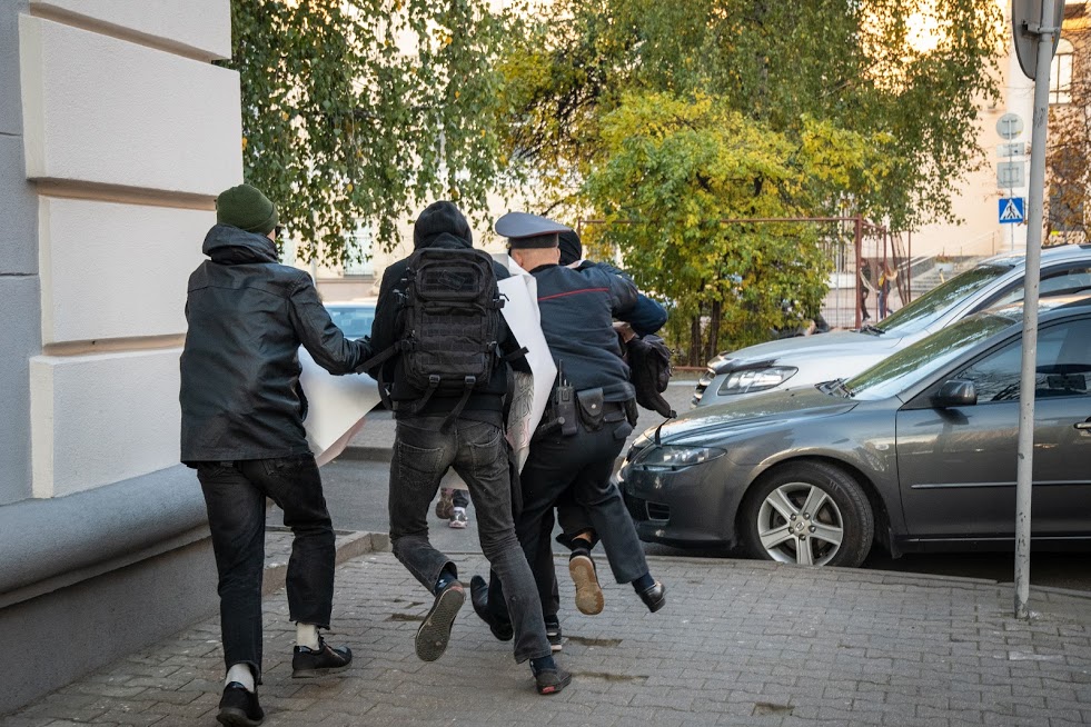 Анархісты правялі ў Мінску каля пасольства Турцыі акцыю ў падтрымку курдаў