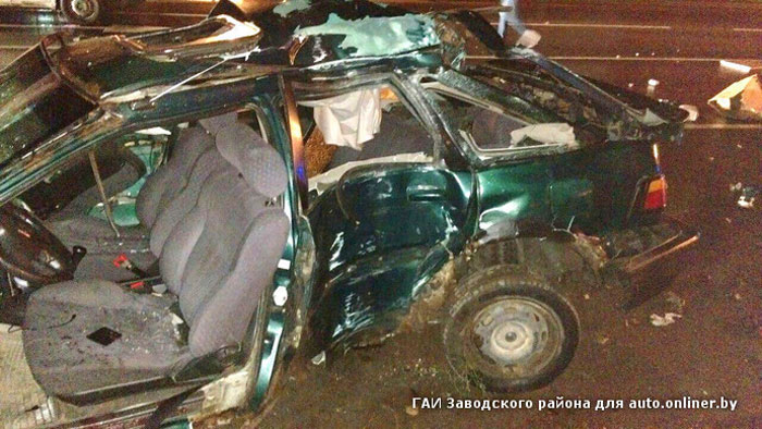 Даішнікі затрымалі кіроўцу Honda, у машыне якога загінулі два пасажыры (фота)