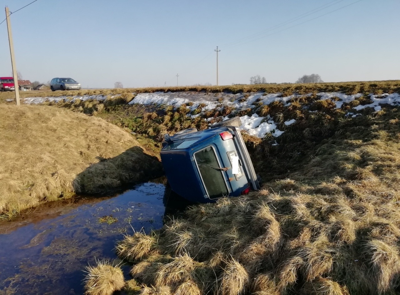 П'яная загадчыца фермы пасля звальнення ўгнала службовую "Ніву"