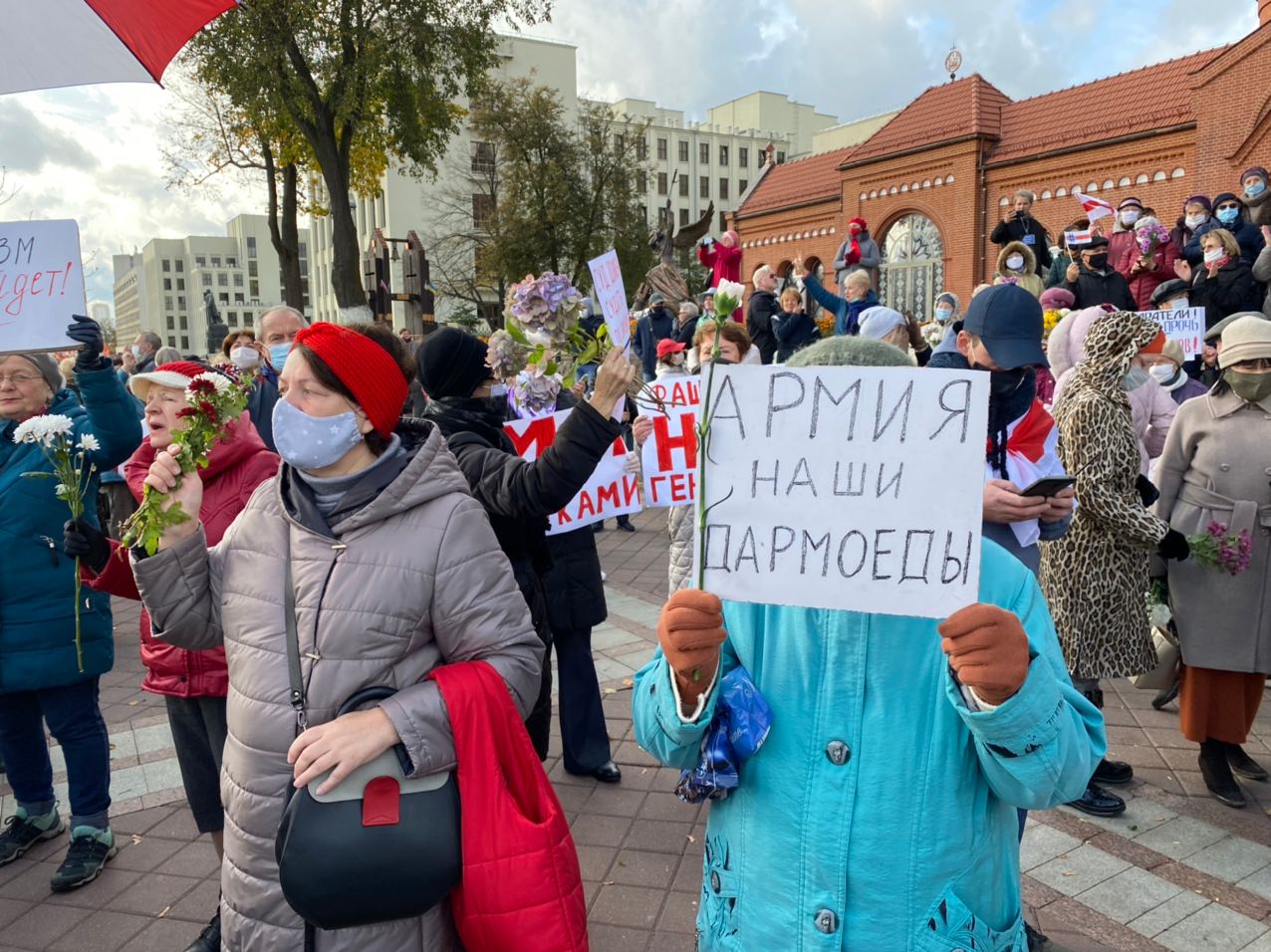 У Мінску прайшоў трэці “Марш пенсіянераў”