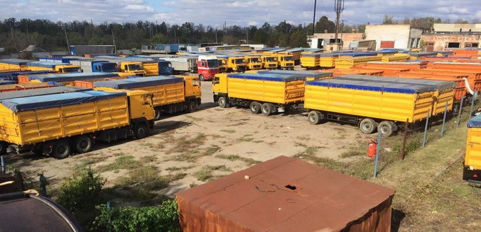 Ва Украіне знайшлі 100 грузавікоў, якія скралі ў беларускага завода (фота)