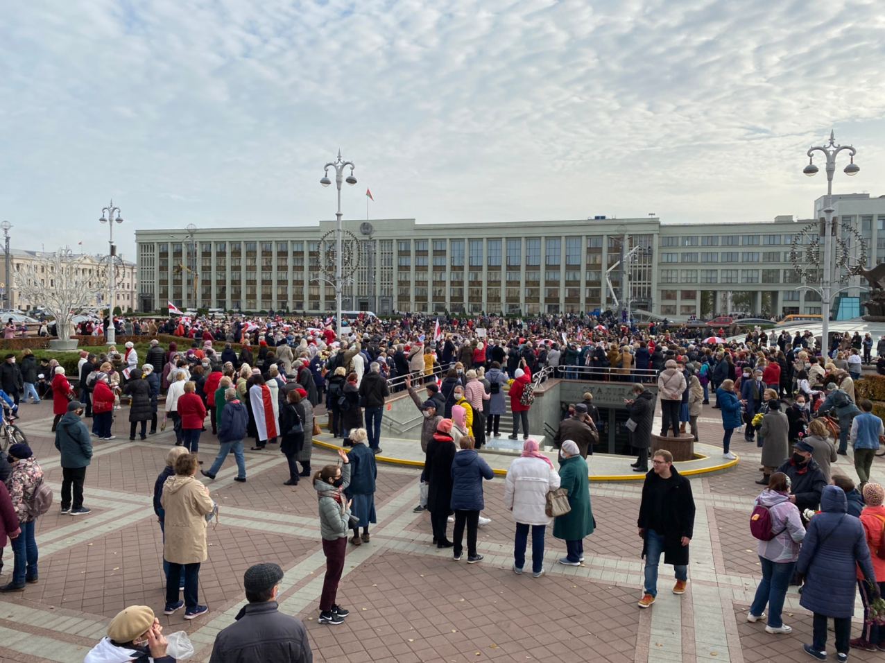 У Мінску да Маршу пенсіянераў далучыліся студэнты