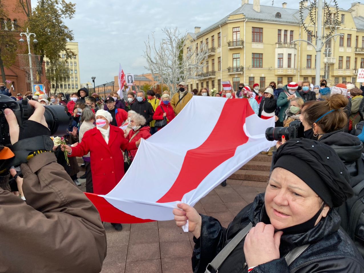 У Мінску да Маршу пенсіянераў далучыліся студэнты