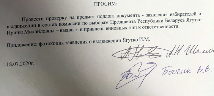 На работніцу мінскай гімназіі, члена выбарчай камісіі падалі заяву ў міліцыю