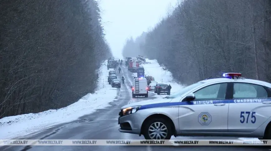 У жахлівай аварыі ў Смалявіцкім раёне загінулі 11 чалавек