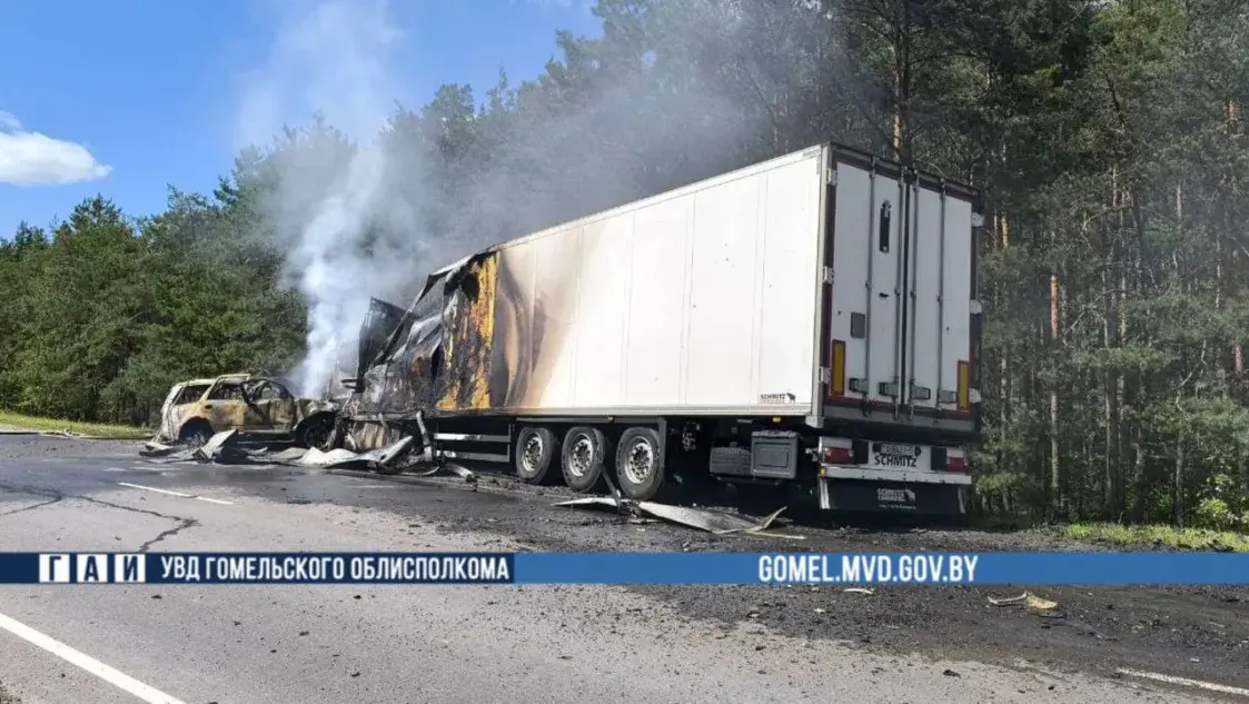 У Жыткавіцкім раёне легкавік трапіў пад фуру, загінуў кіроўца