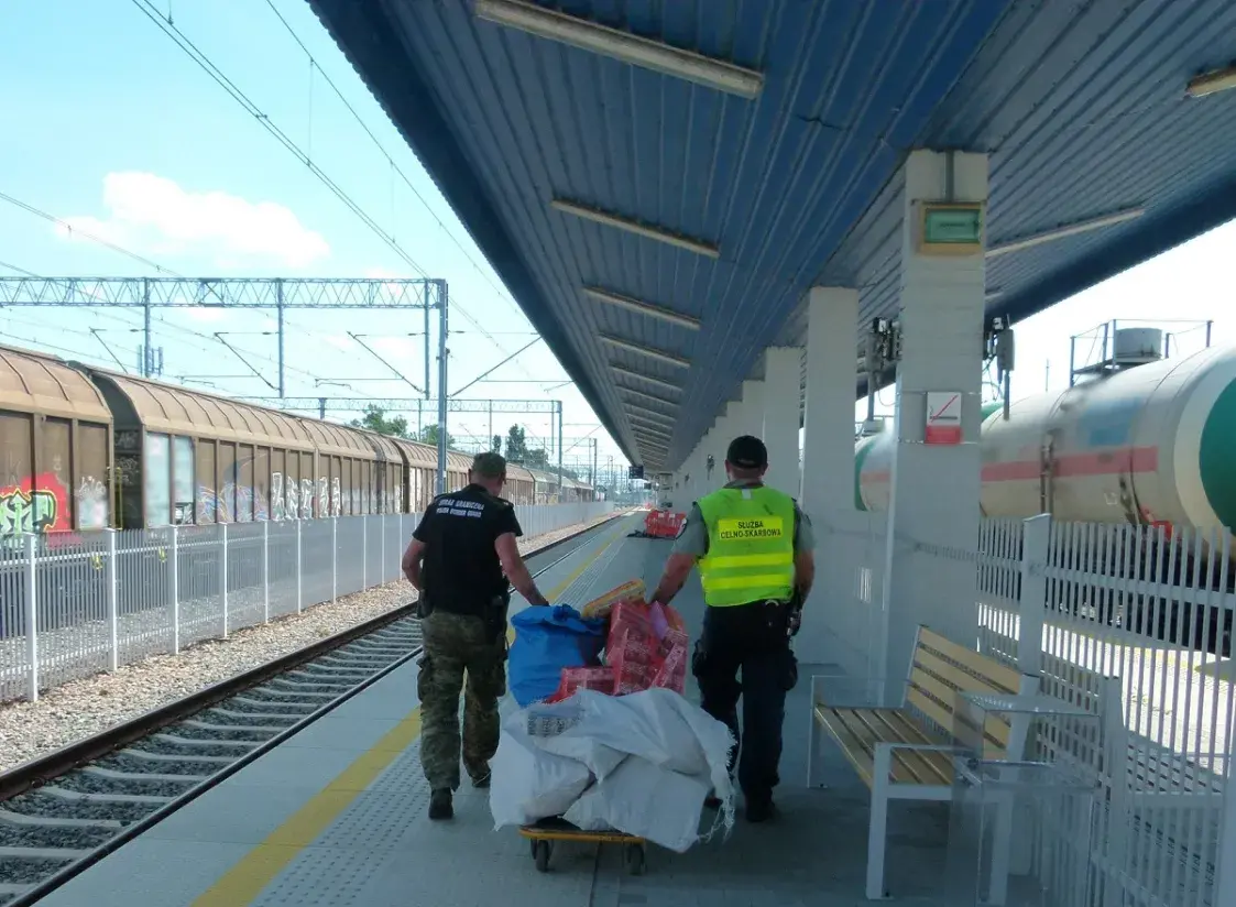 У Польшчы ў грузавым цягніку з Беларусі знайшлі кантрабанду
