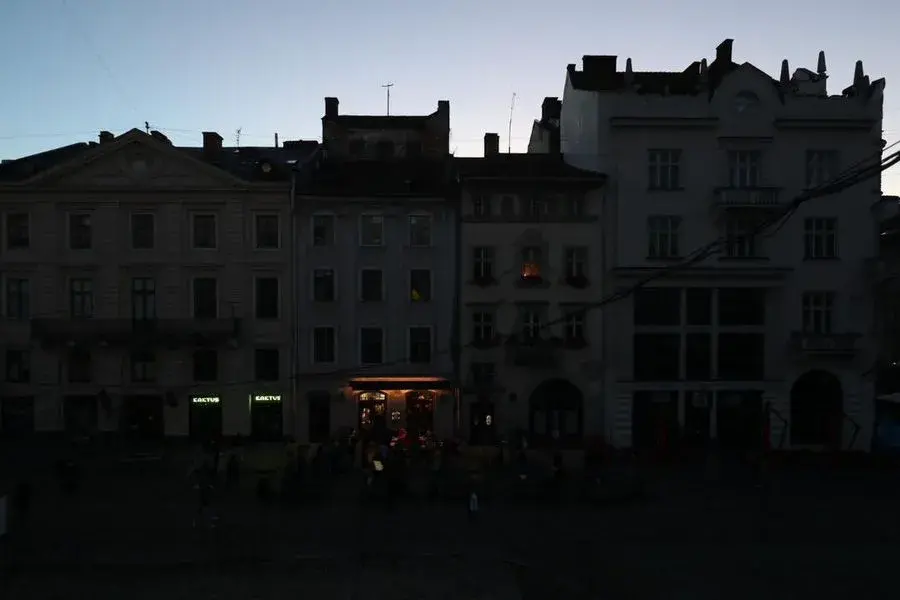 З'явіліся фотаздымкі Львова без электрычнасці