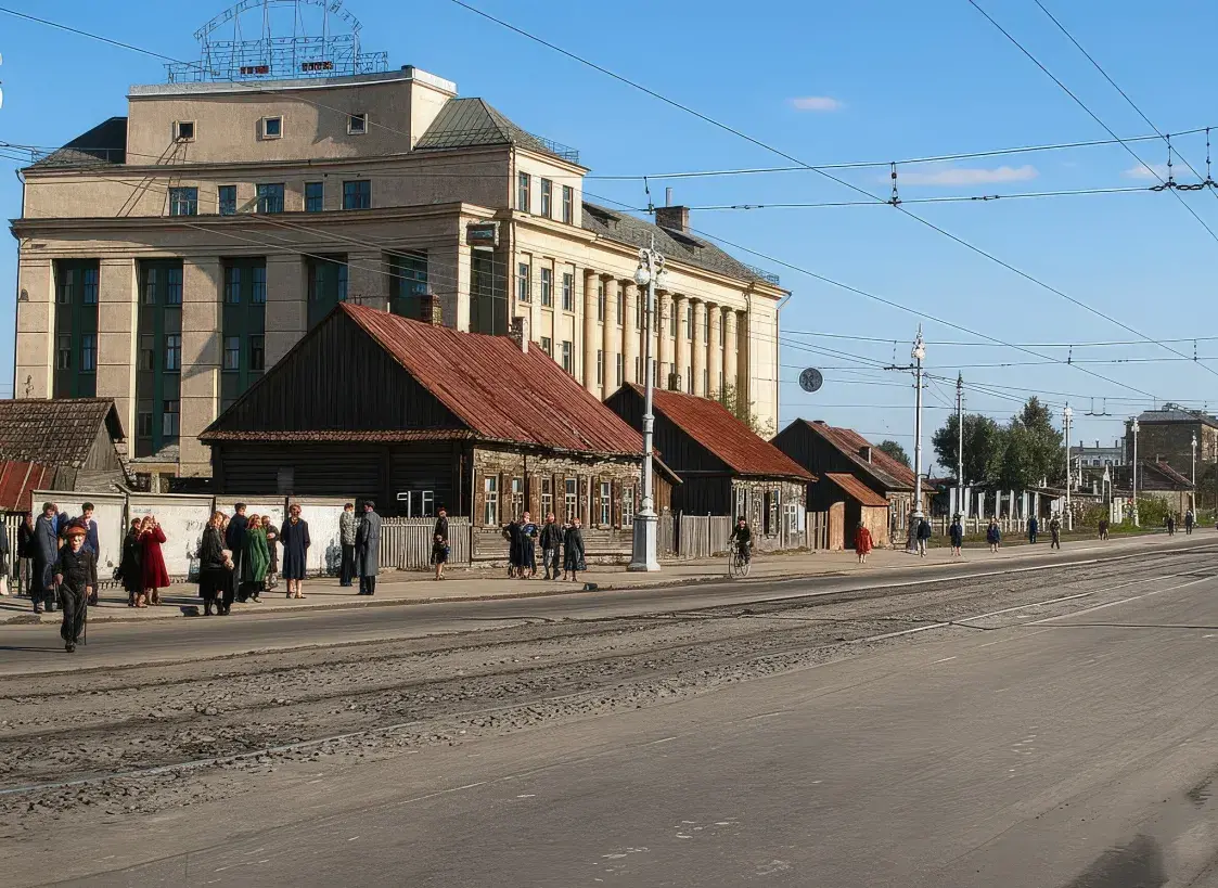 Энтузиаст при помощи ИИ реставрирует ретро-фото Минска. Посмотрите, как круто!
