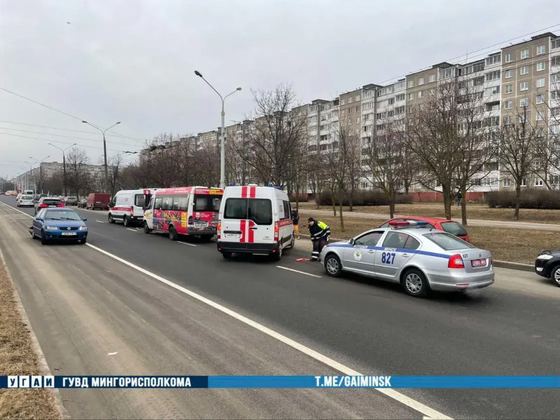 Очередное ДТП с маршруткой — на сей раз в Минске