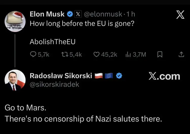 Еврокомиссия оштрафовала X, в ответ Илон Маск призвал распустить ЕС