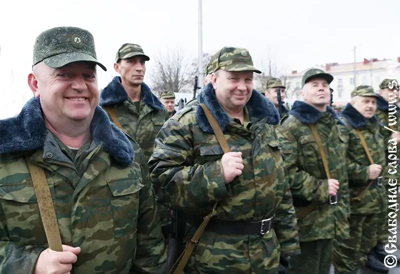 У Рагачове прайшоў "партызанскі" парад