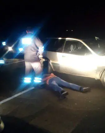 Гомельскі ліхач зладзіў пагоню ад ДАІ і ўрэзаўся ў патрульны аўтамабіль (фота)