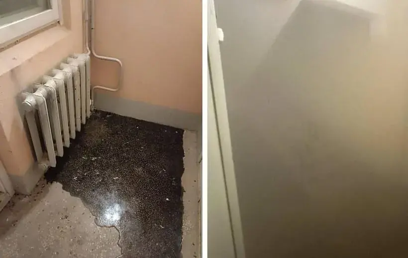 У мінскім шматпавярховіку пасля вяртання цяпла лопнулі батарэі