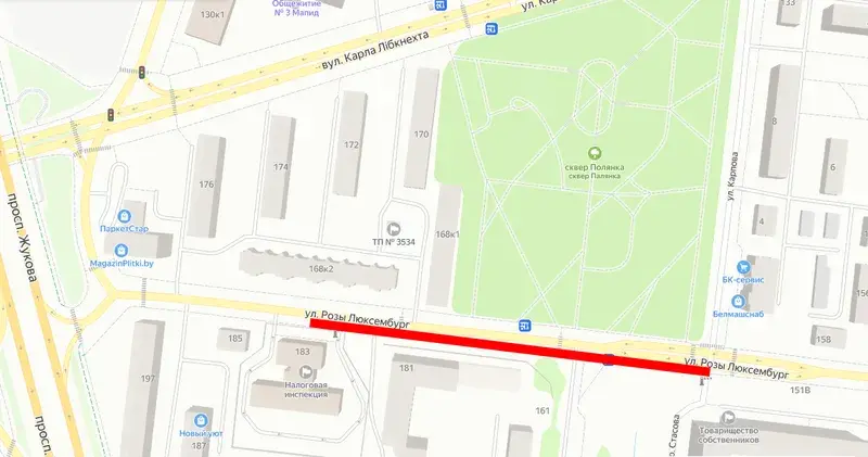 В центре Минска на две недели перекроют участок улицы