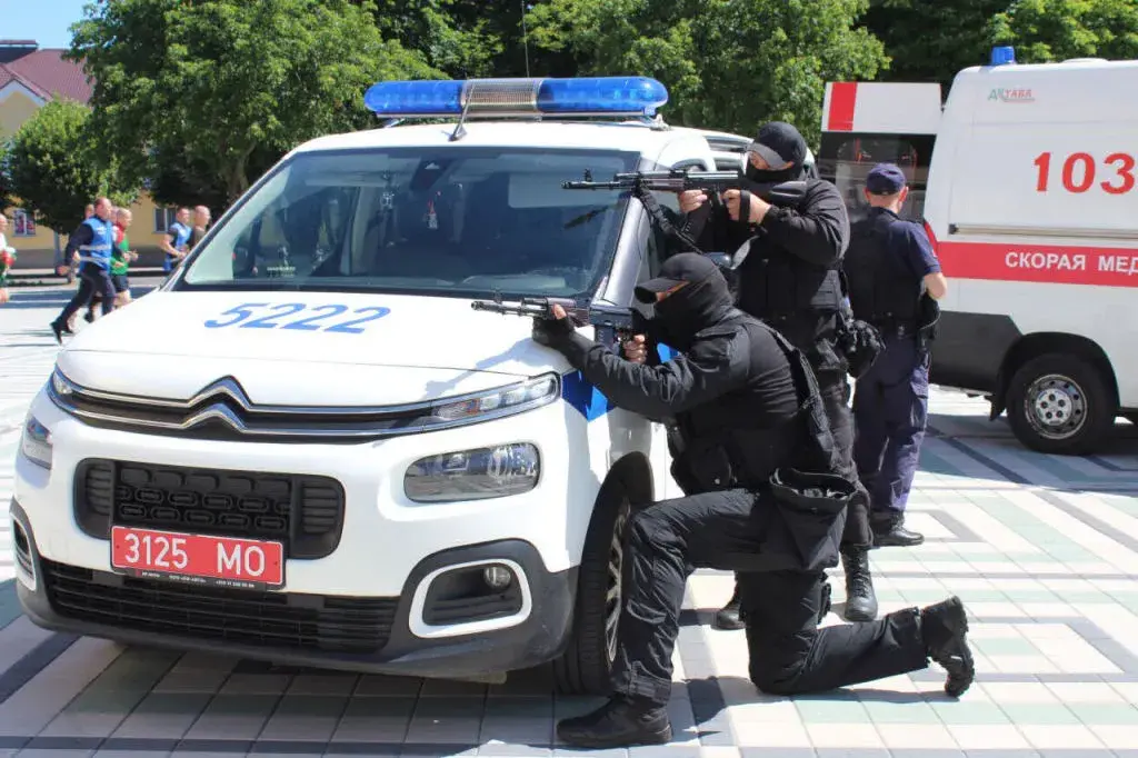 У Барысаве міліцыя адпрацоўвала дзеянні "пры ўзнікненні нестандартных сітуацый"