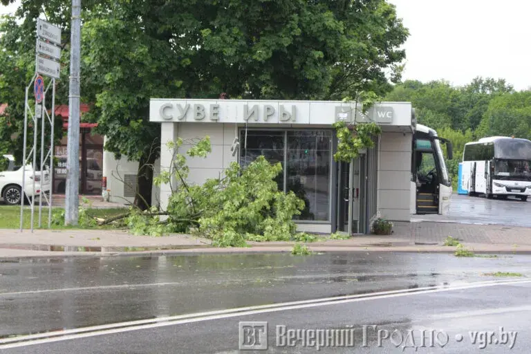 Цэнтр Гродна затапіла залева