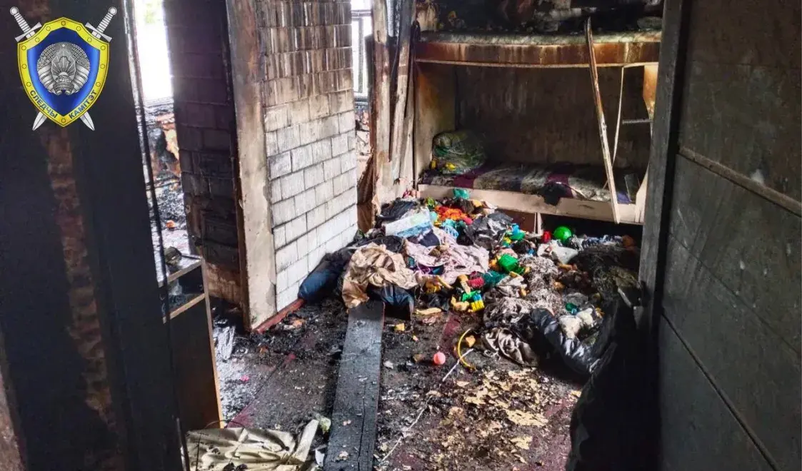 Дзве маленькія дзяўчынкі загінулі на пажары ў Камянецкім раёне