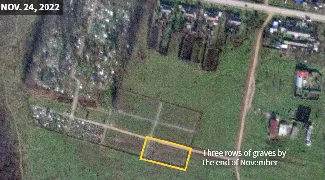 Почти 200 могил за полгода — Reuters о кладбище, где хоронят "вагнеровцев"