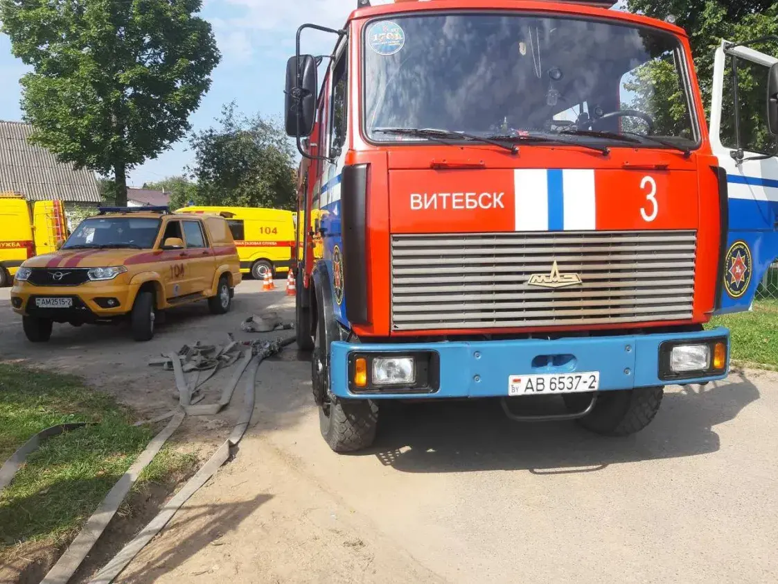 У Віцебску ліквідавалі наступствы прарыву газаправода