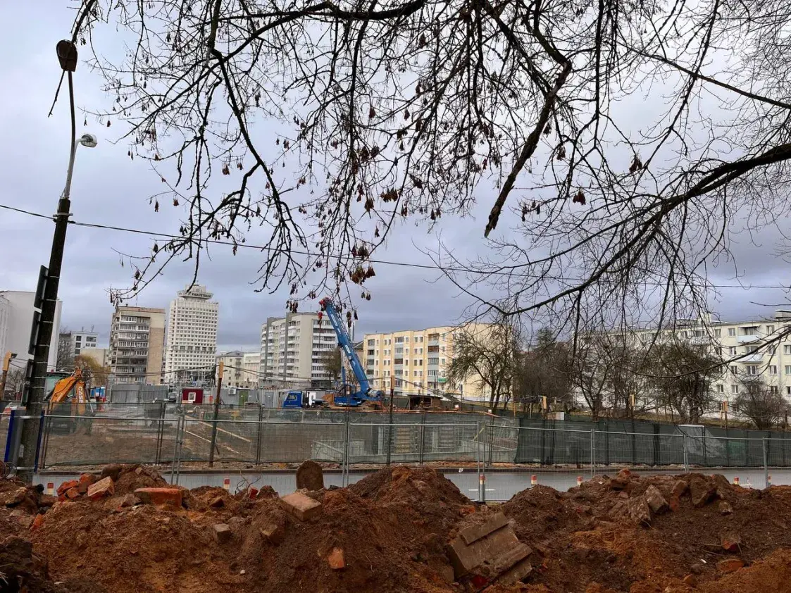 Остатки еврейского кладбища в Минске