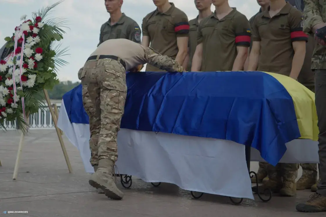 Развітанне з загінулым "каліноўцам" Міраславам Лазоўскім прайшло ў Кіеве
