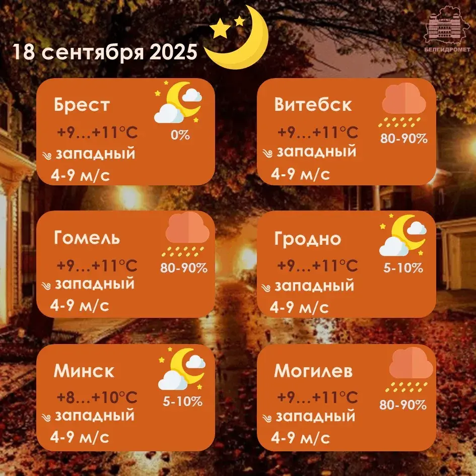 Зранку ў чацвер ў Беларусі чакаецца туман