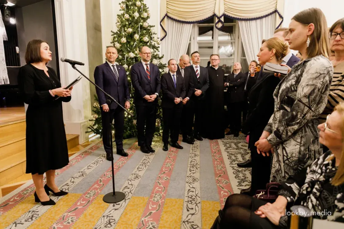 Прэзідэнт Польшчы правёў калядны прыём для беларускай дыяспары