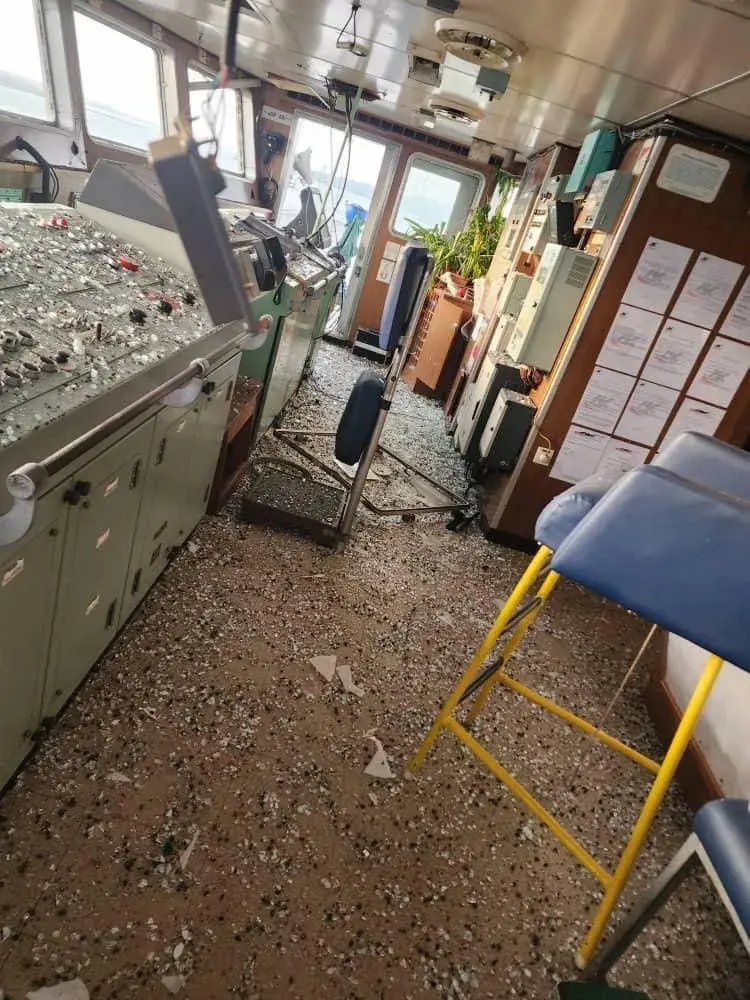 В Одессе российская ракета попала в гражданское судно иностранного государства