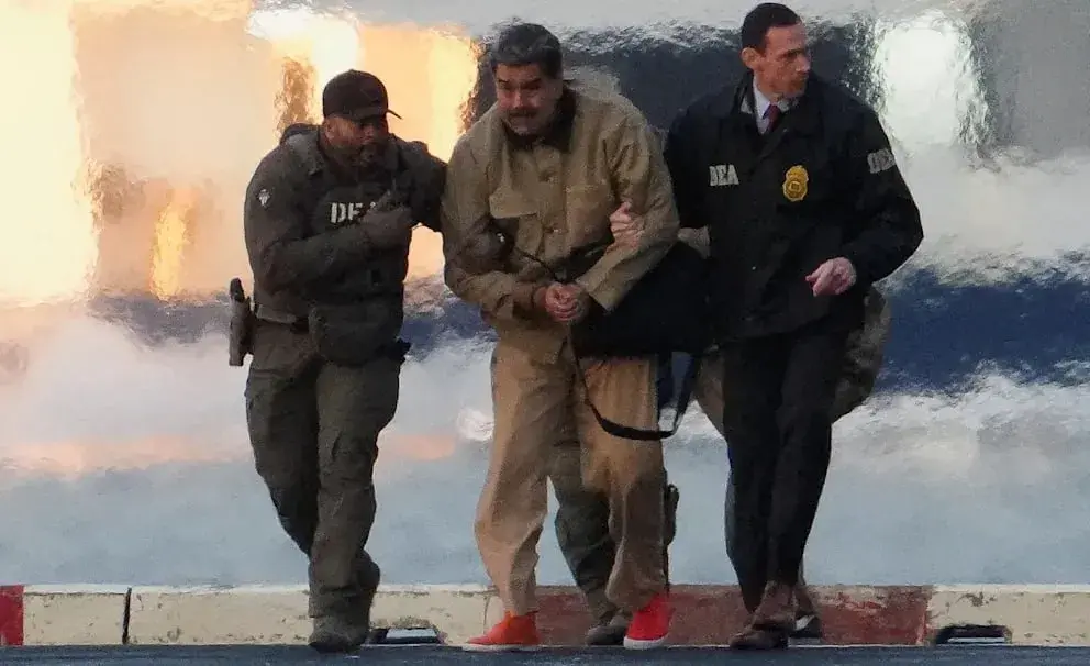 Мадуру на верталёце даставілі да будынка Федэральнага суда ў Нью-Ёрку