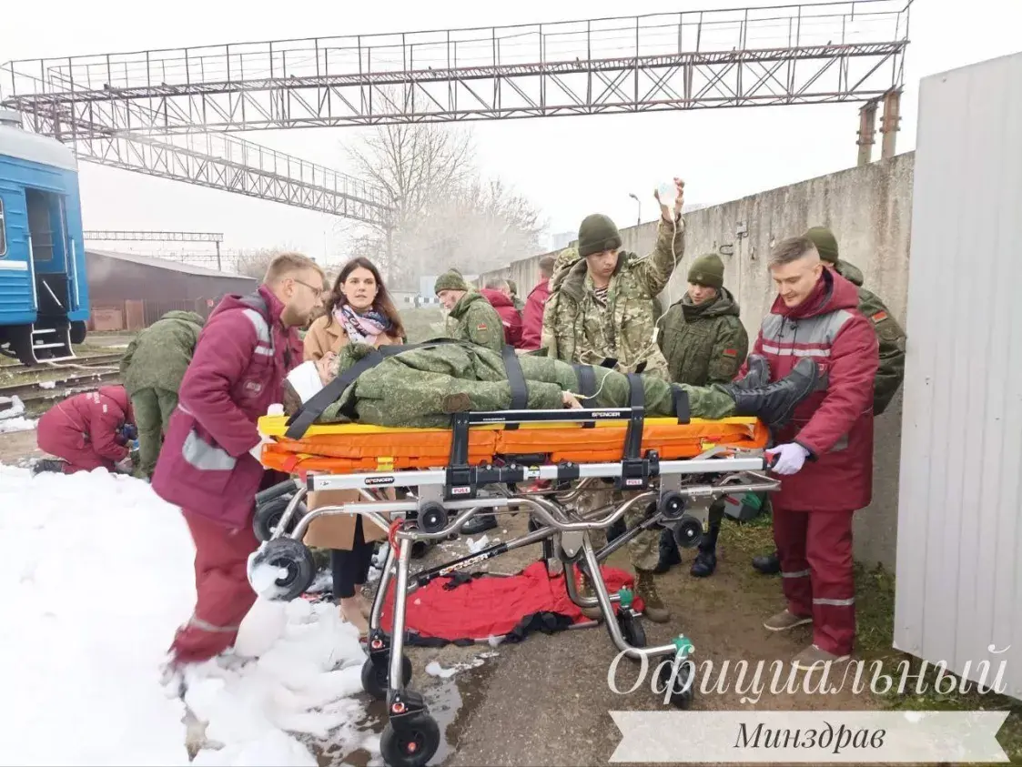 По легенде на путях загорелся вагон с военными — Минздрав проводит учения