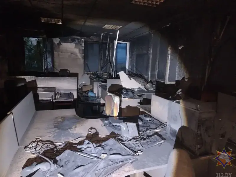 У Віцебску зноў гарэў гандлёвы цэнтр