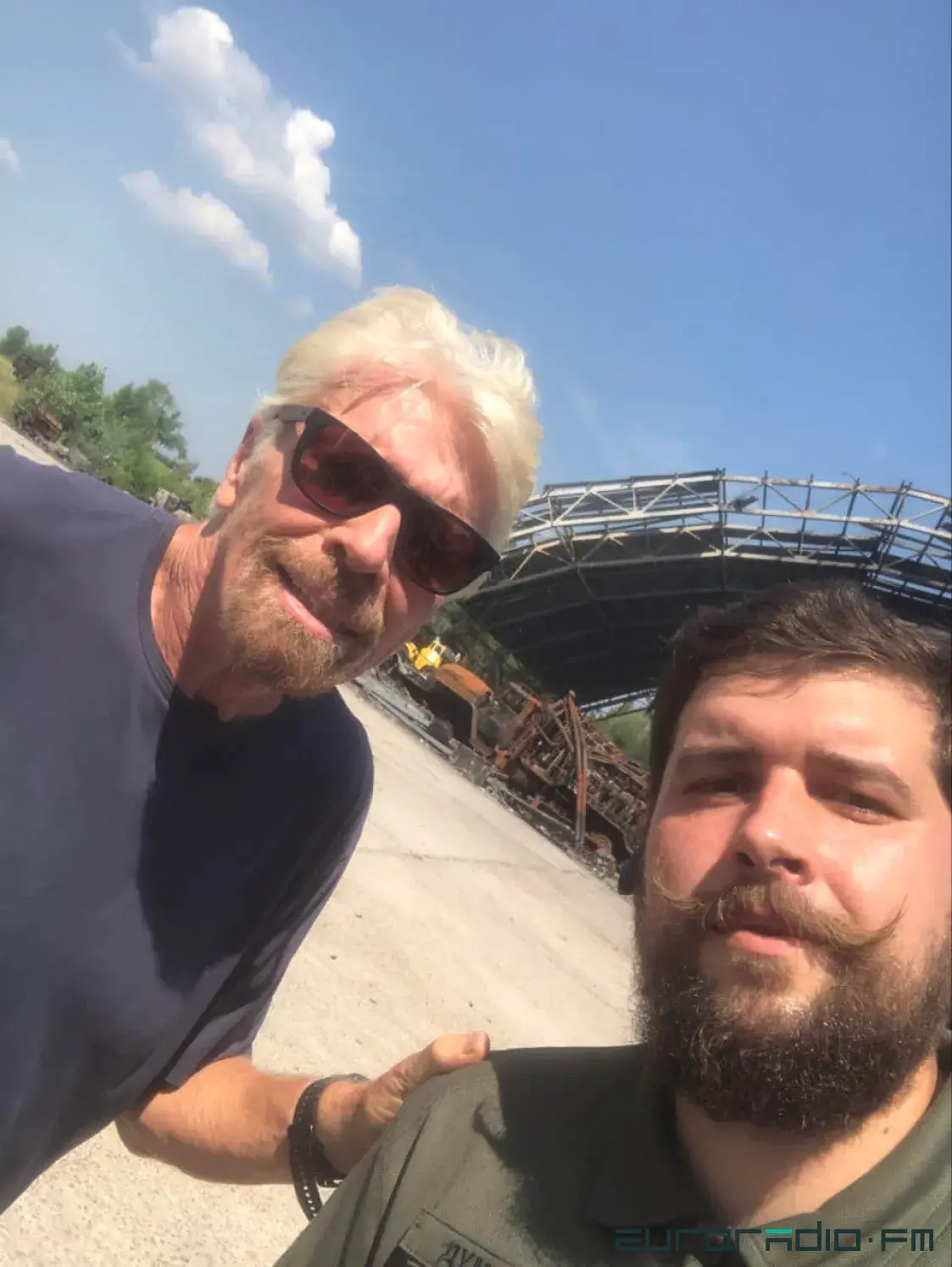 У Гастомель прыязджаў мільярдэр Рычард Брэнсан