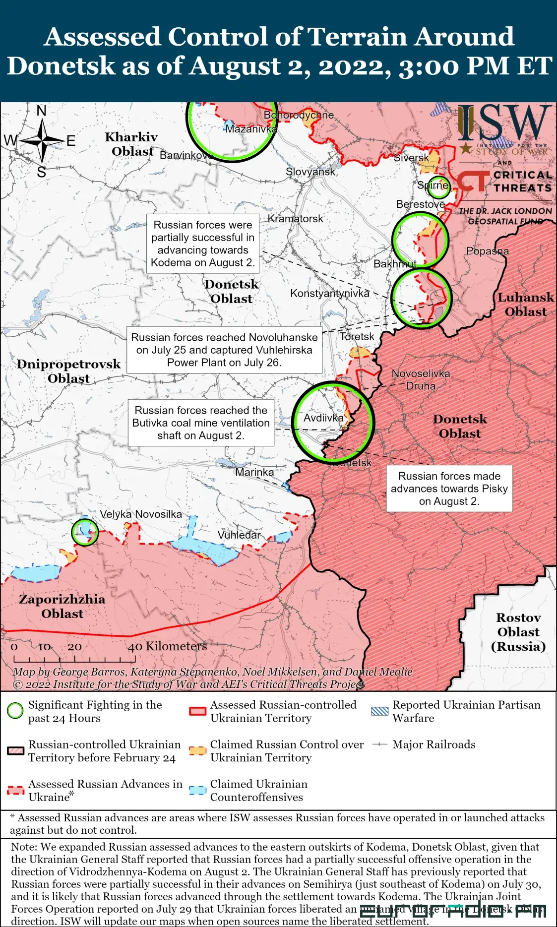 "Там просто ад". Бои у Авдеевки и Бахмута — 161-е утро войны в Украине