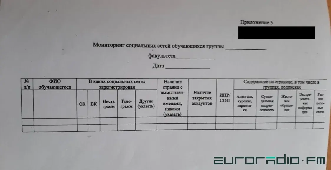 Выкладчыкі беларускіх ВНУ будуць сачыць за старонкамі студэнтаў у сацсетках