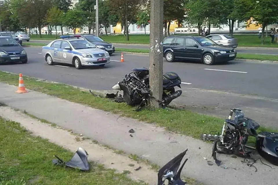 У Мінску на праспекце Ракасоўскага загінуў 34-гадовы матацыкліст