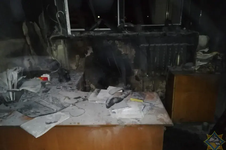 Начны пажар у галоўным корпусе ўніверсітэта ў Брэсце