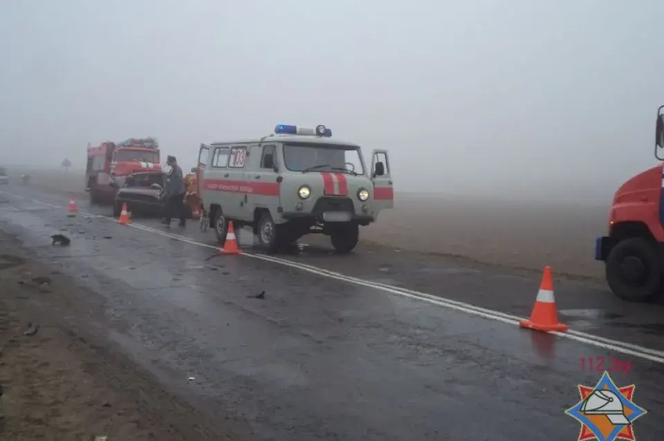 Лабавое сутыкненне легкавікоў у Кармянскім раёне (фота)