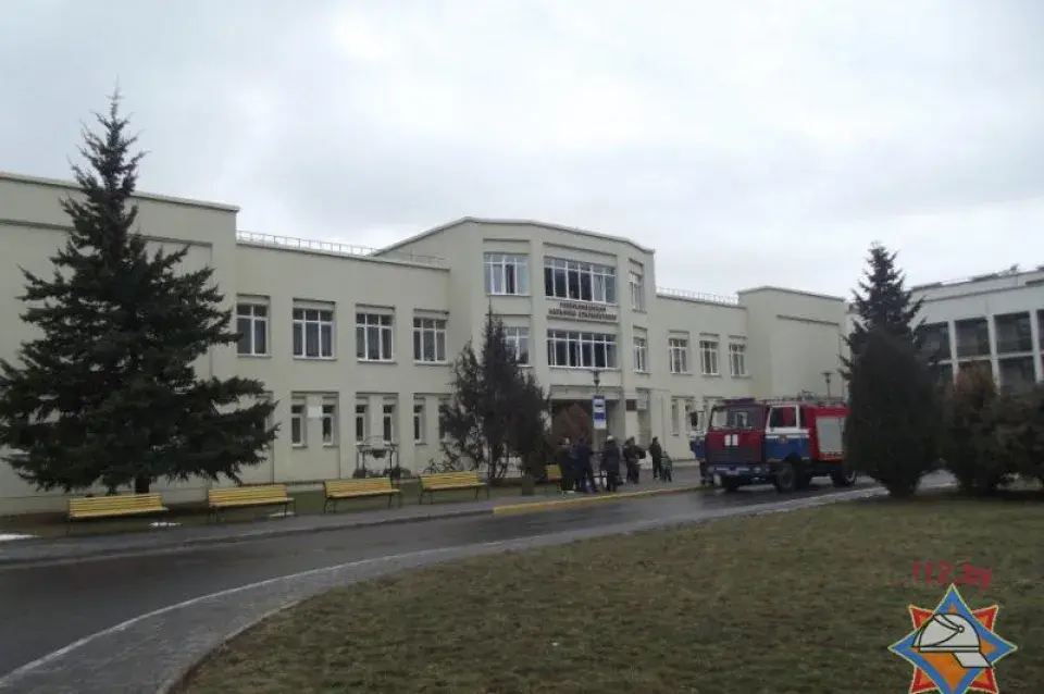 З'явіліся здымкі з бальніцы ў Салігорску, якую эвакуявалі з-за пажару