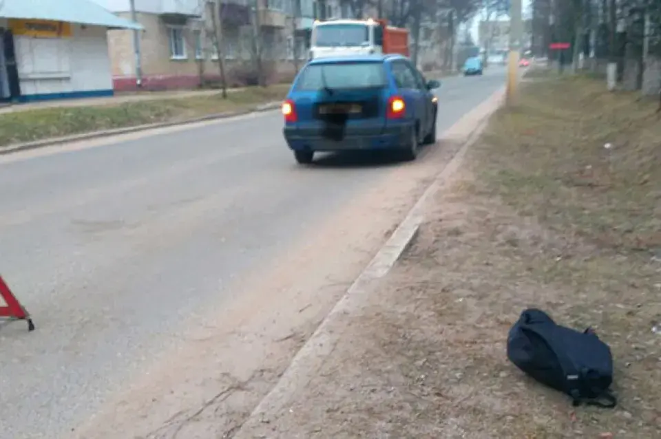 Аўтамабіль у Мачулішчах збіў дзяўчынку, якая перабягала дарогу