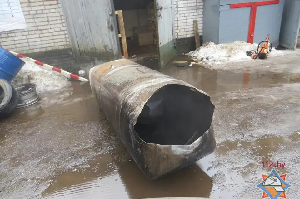 З'явіліся новыя здымкі з месца выбуху на станцыі тэхабслугоўвання ў Мінску
