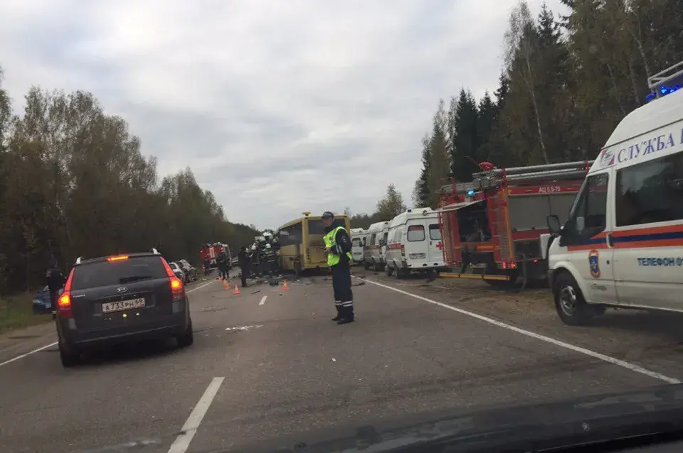 У Цвярской вобласці Расіі ў аварыі загінулі 13 чалавек