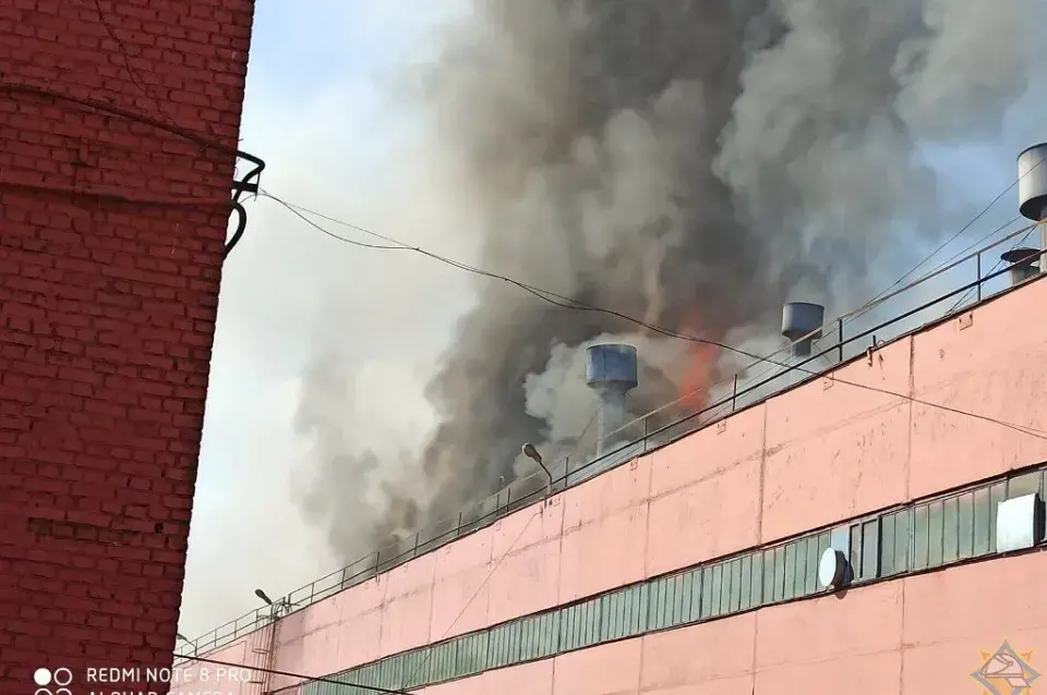 Раніцай 9 чэрвеня ліквідавалі пажар на МТЗ