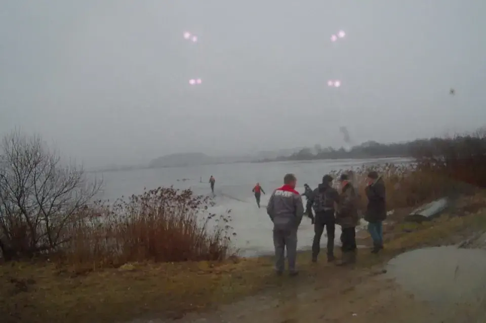 Раніцай на Мінскім моры тануў чалавек (фота)