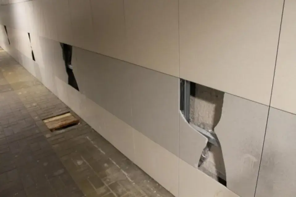 У Віцебску вандалы разграмілі падземны пераход (фота)