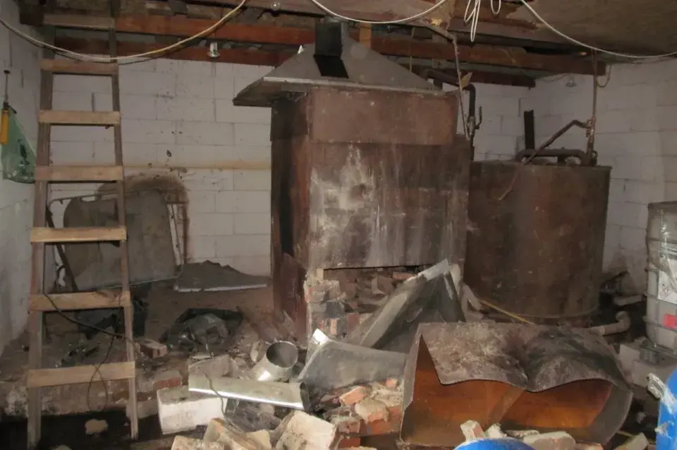 Пад Лагойскам адбыўся выбух на самагонным міні-заводзе